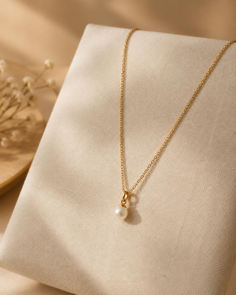Colar Pérola Dourado