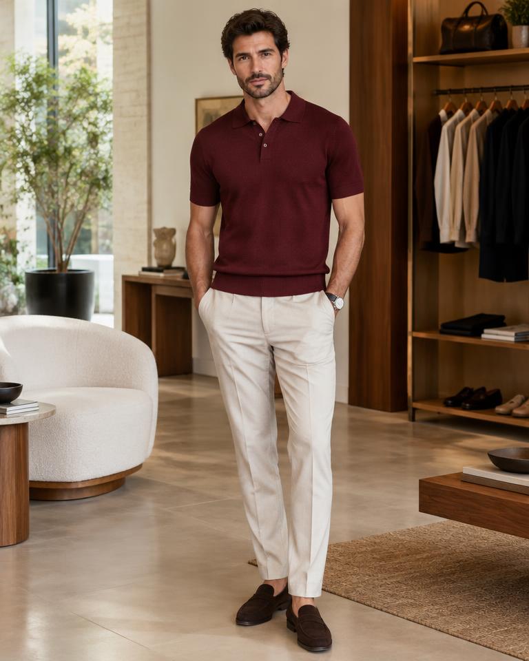 Polo Piquet Vinho